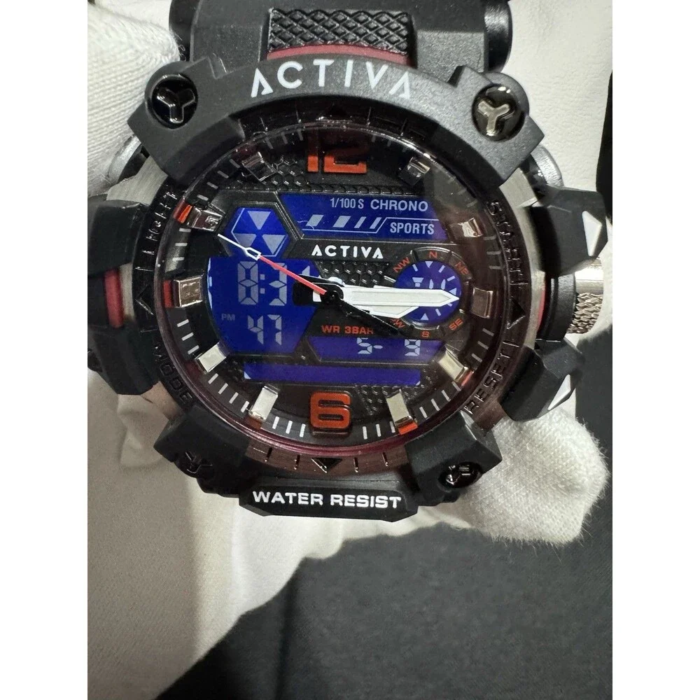 Activa X Invicta Digital Men's Watch - 49mm, Red